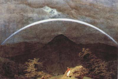 Caspar David Friedrich Mountain Landscape with Rainbow (mk10)